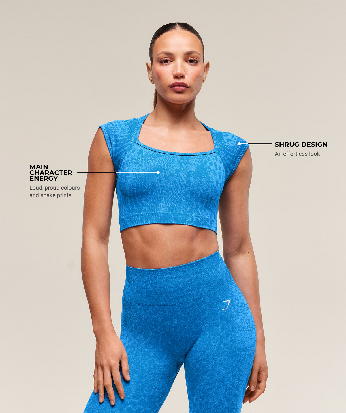 Adapt Animal X Whitney Seamless Crop Top