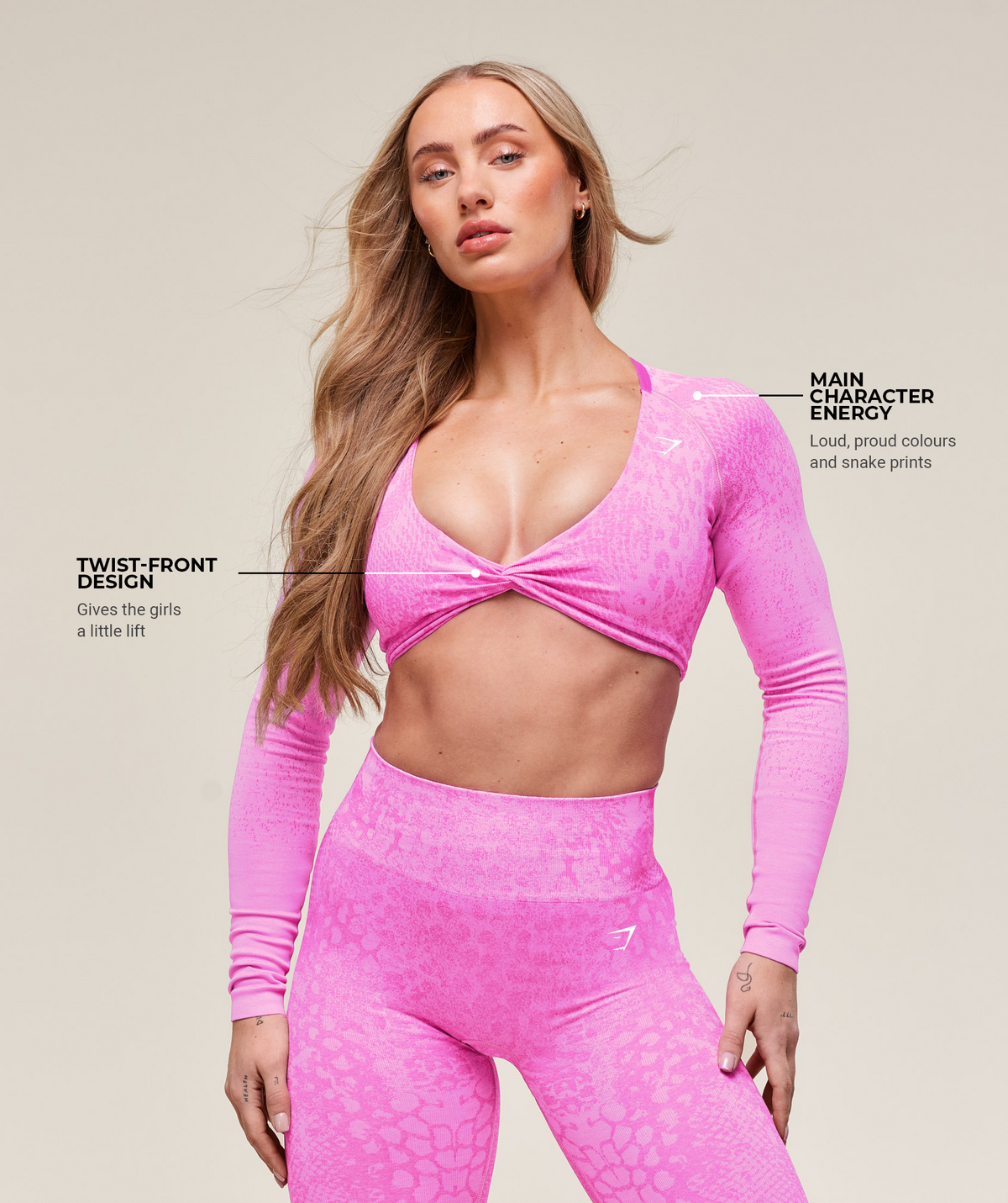 Adapt Animal X Whitney Seamless Long Sleeve Top