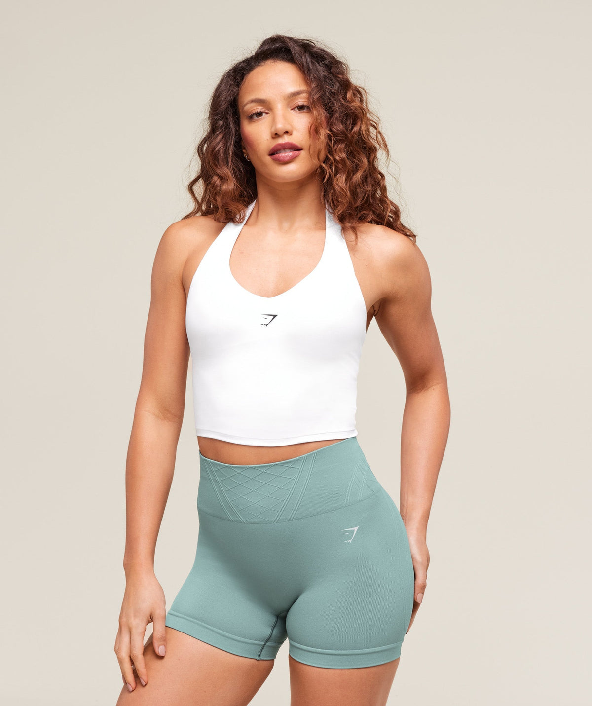 Halter Neck Cami with Shelf