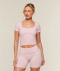 CottonMove™ Midi Short Sleeve Top