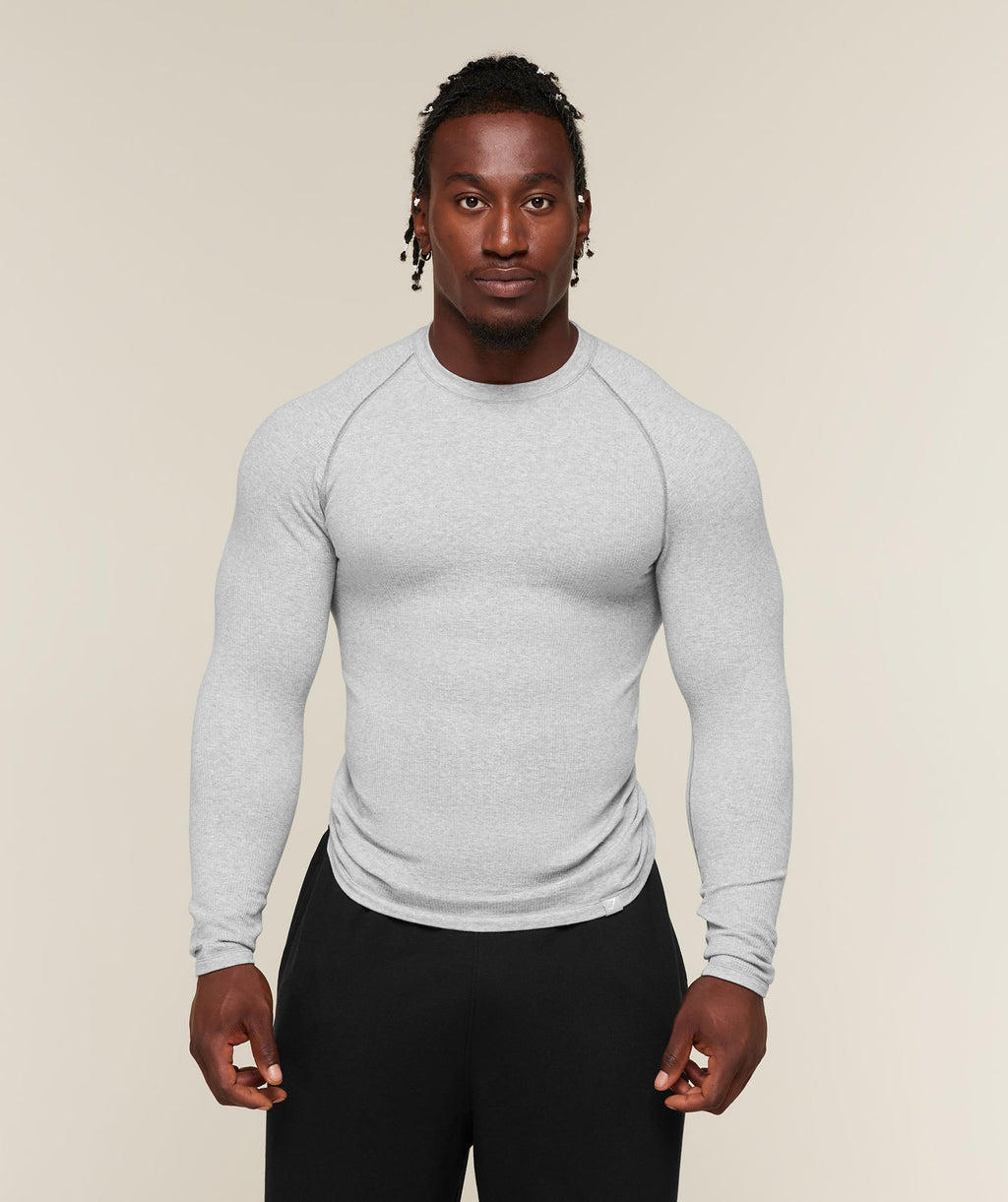 Cotton Seamless Long Sleeve T-Shirt