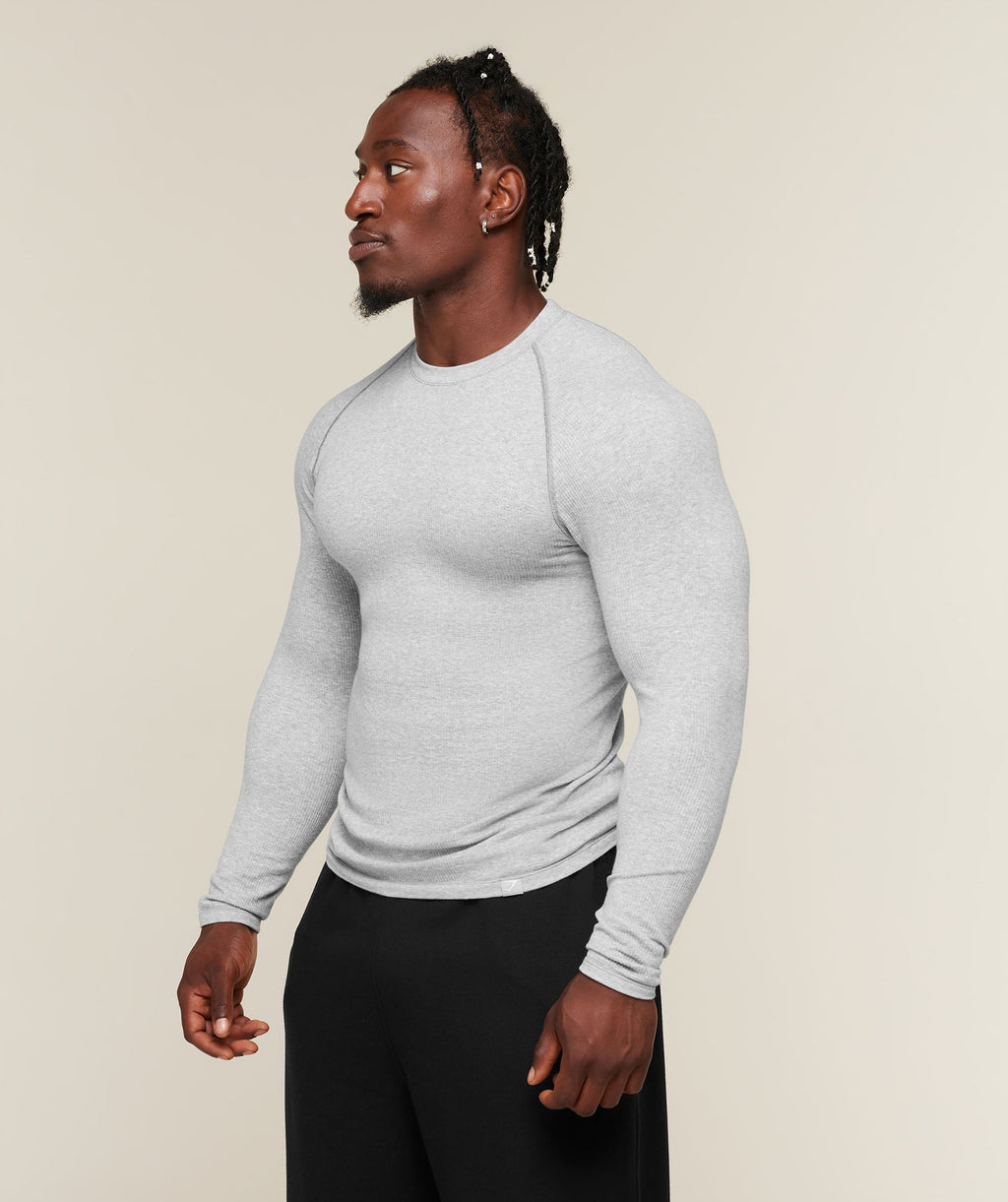 Cotton Seamless Long Sleeve T-Shirt