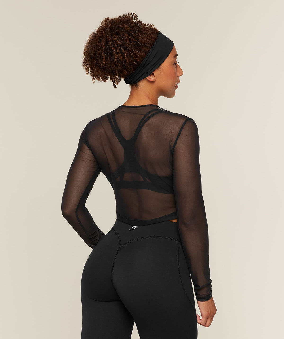 Hybrid Mesh Long Sleeve Top