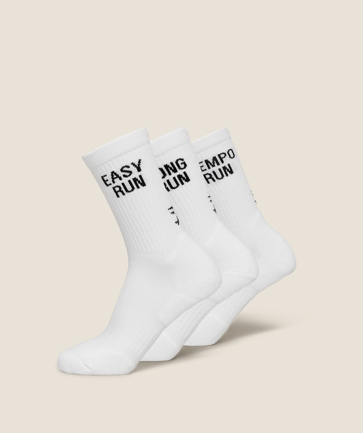 Running Graphic Performance Crew Sock 3pk