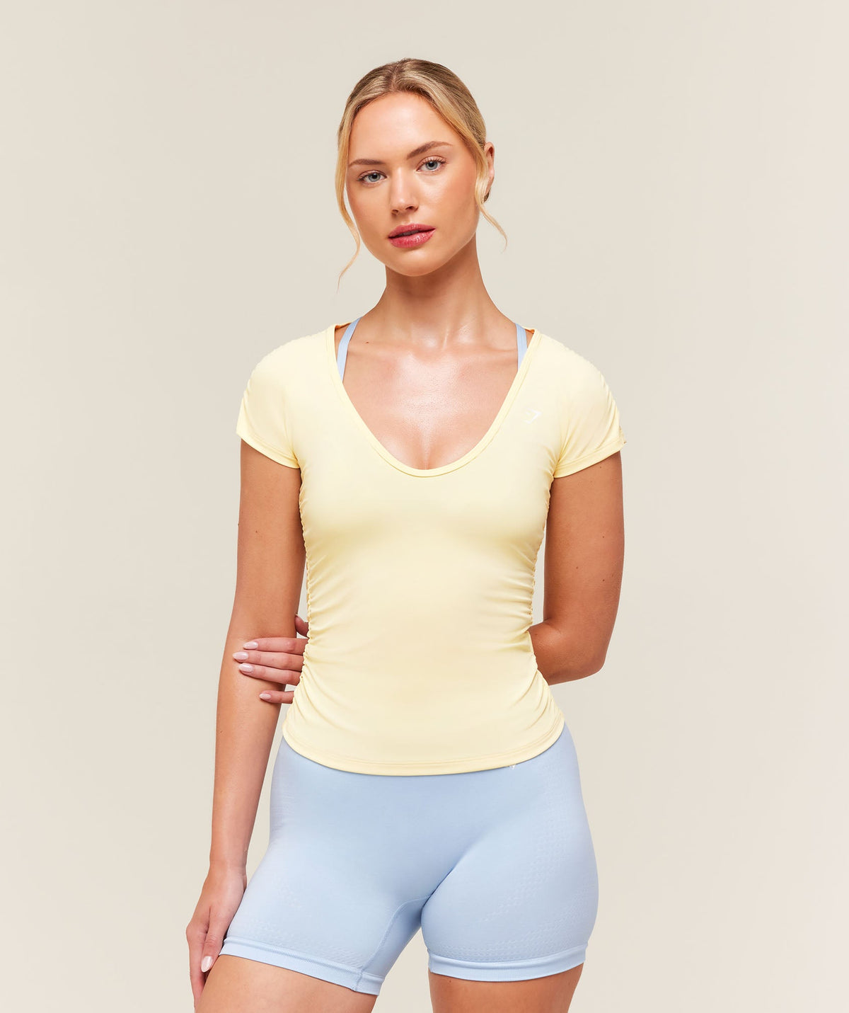 Training Ruche Cap Sleeve T-Shirt