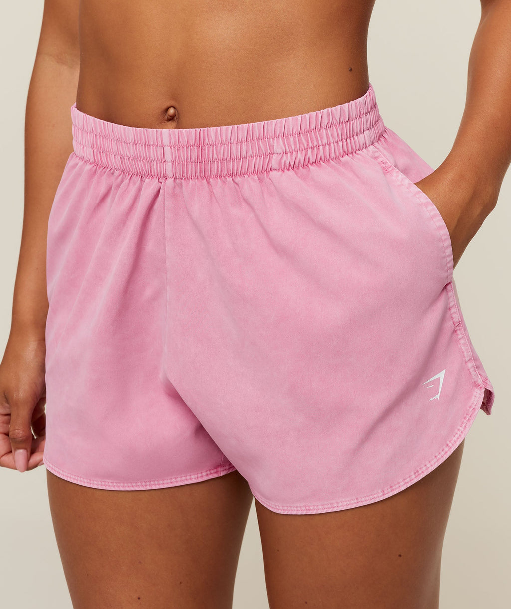 Washed Pastel Woven Shorts