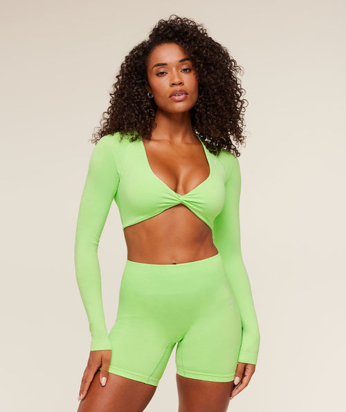 Adapt Animal Long Sleeve Crop Top