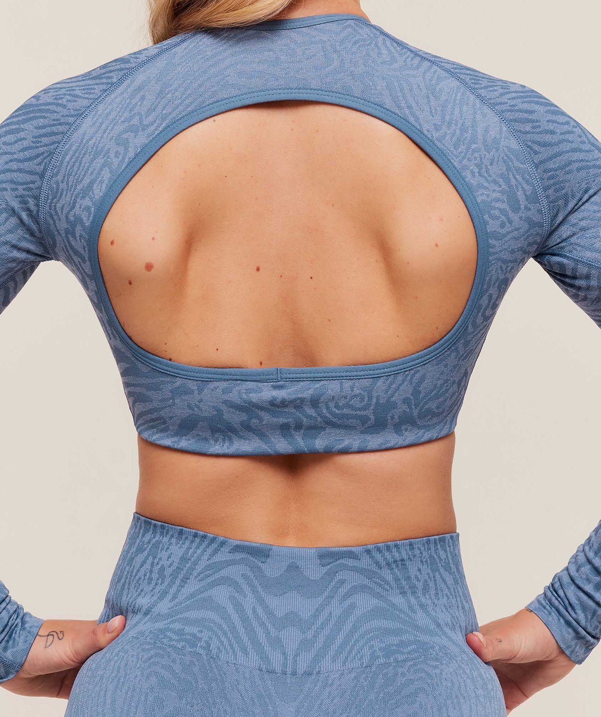 Adapt Animal Long Sleeve Crop Top