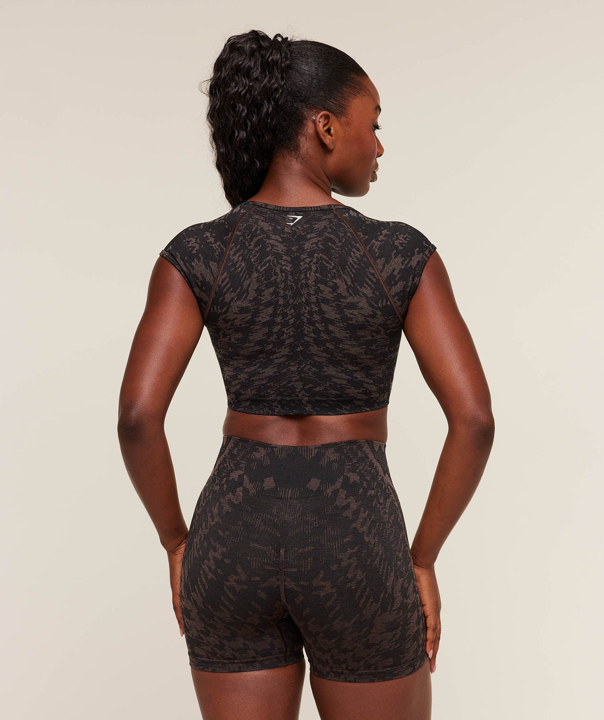 Adapt Houndstooth Midi Top