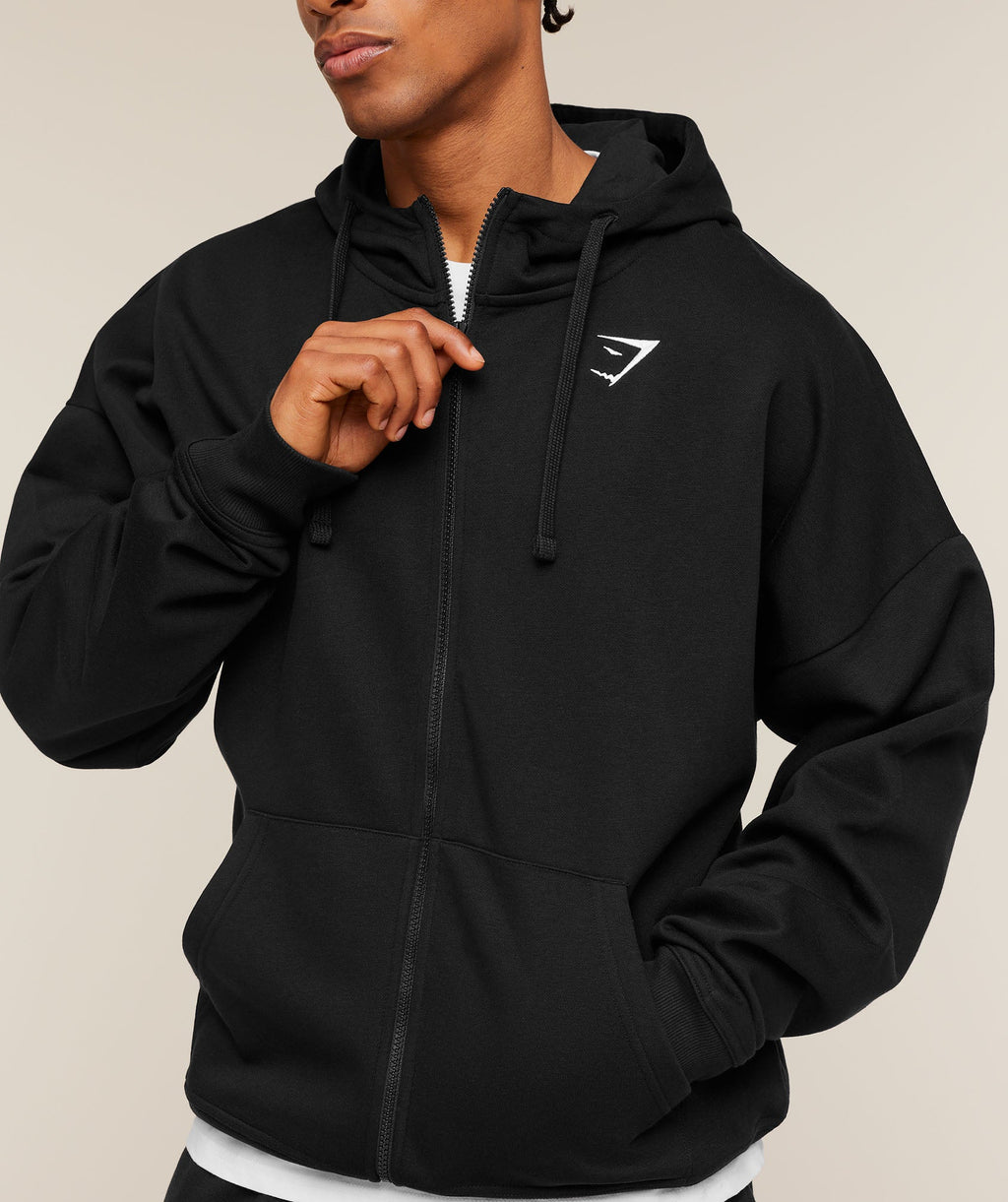 Essential Oversized Zip Up Hoodie