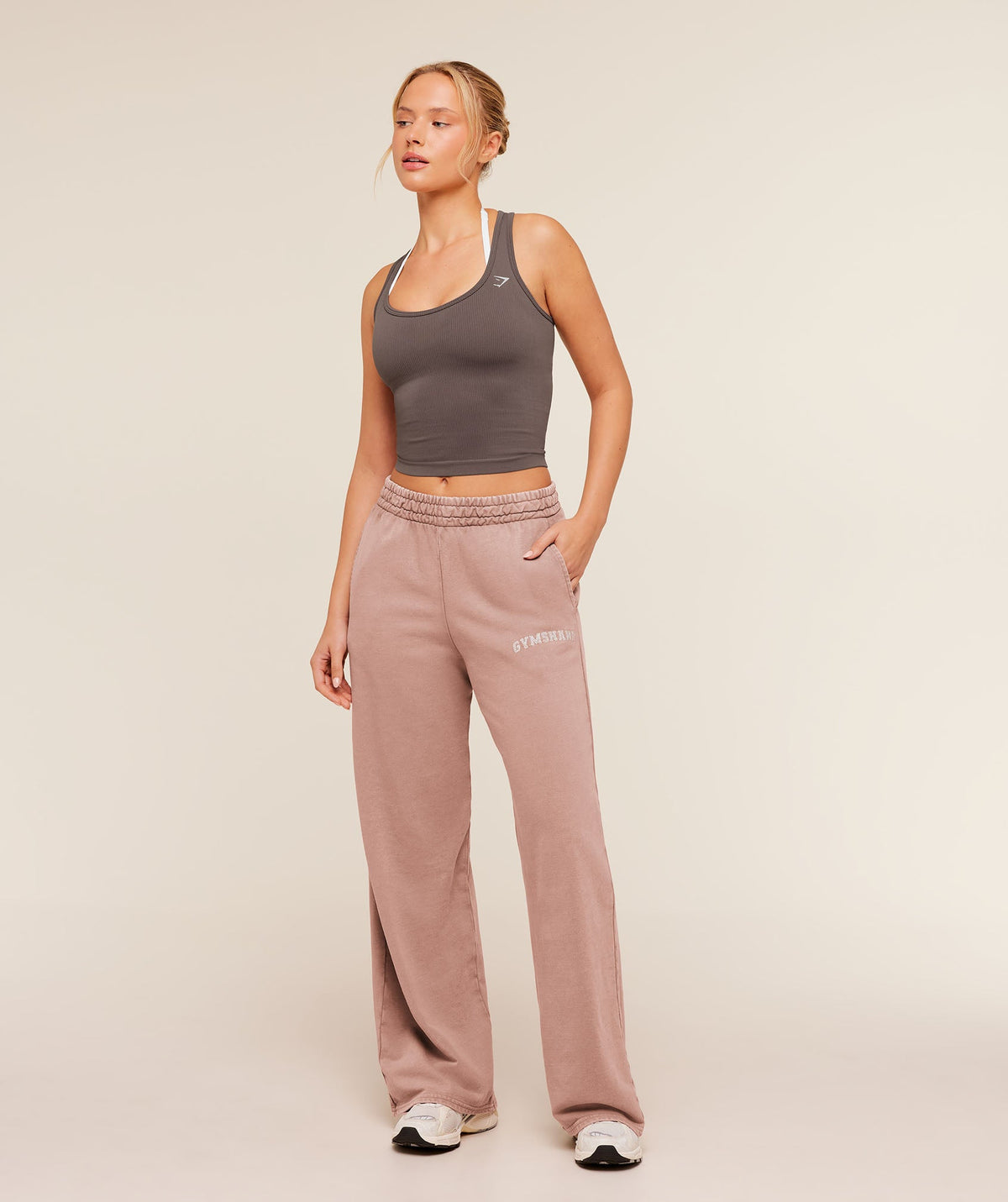 Chainstitch Graphic Wide Leg Joggers