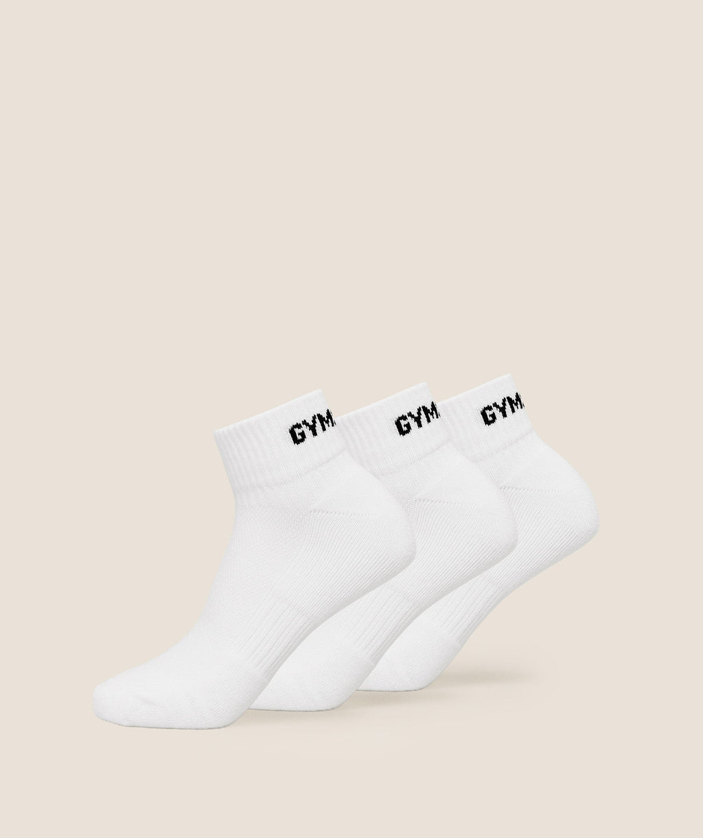 GS Jacquard Quarter Socks 3pk