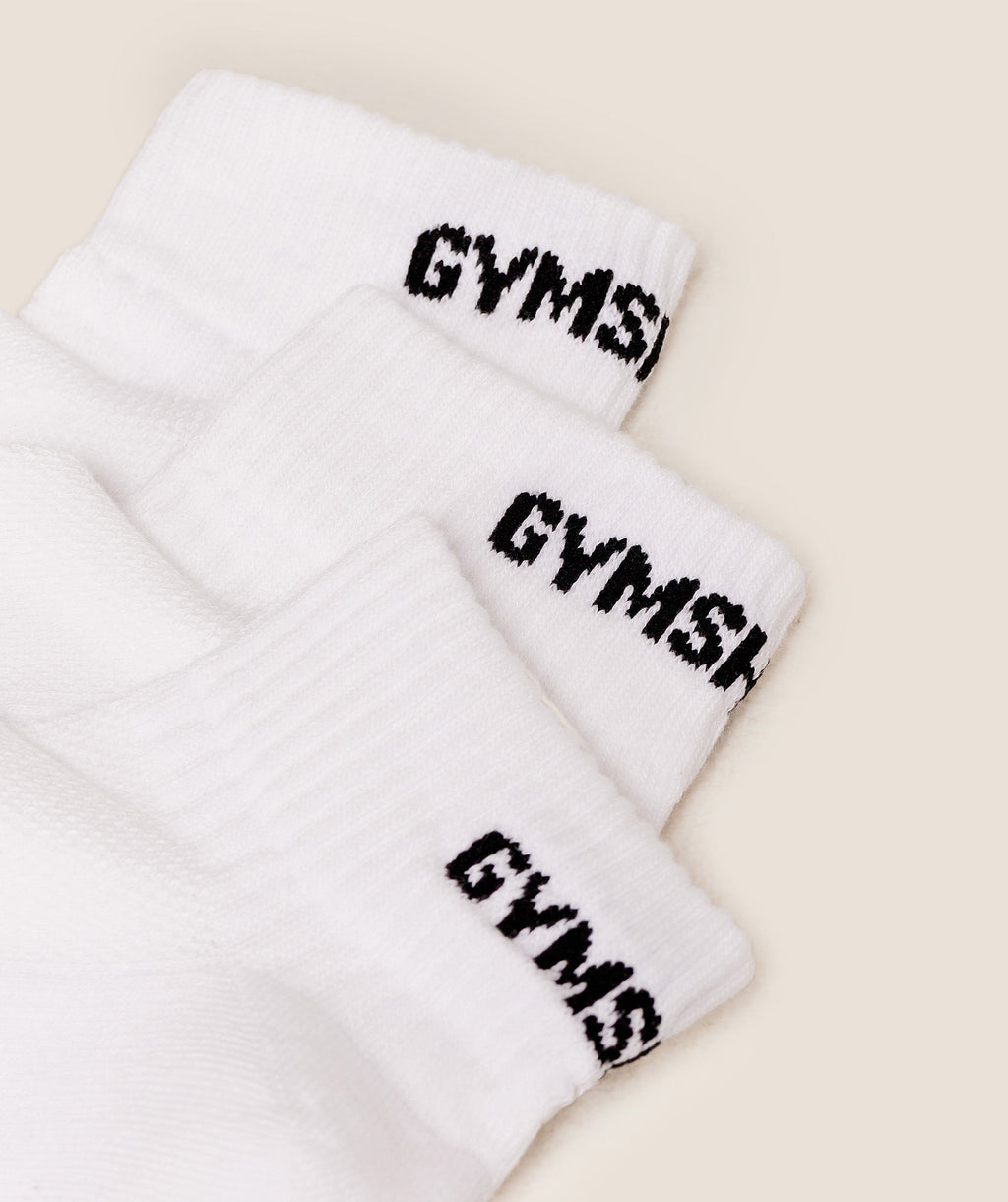 GS Jacquard Quarter Socks 3pk