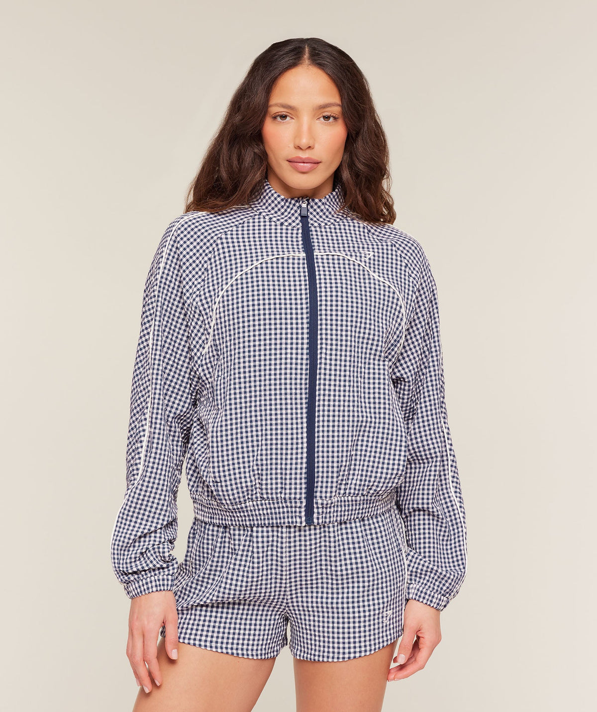 Gingham Track Jacket