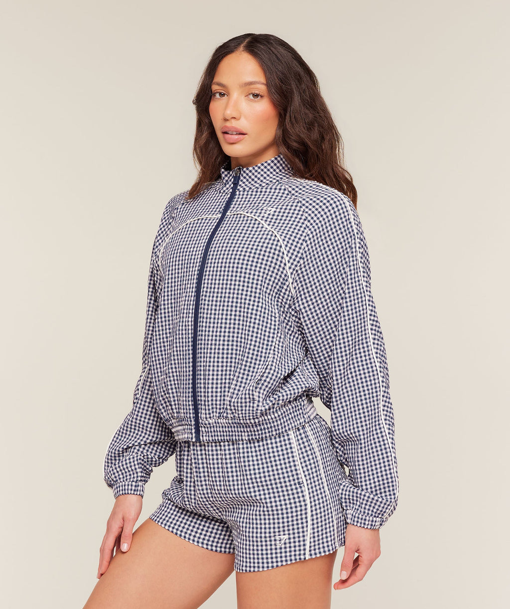 Gingham Track Jacket