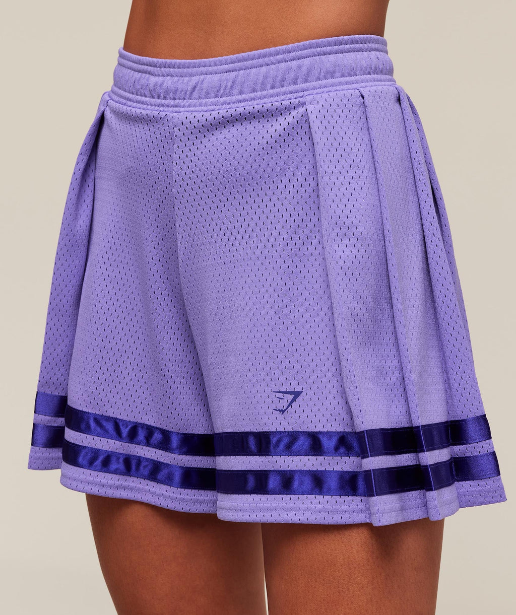 Mesh Pleated Shorts