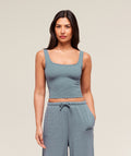 Waffle Cropped Tank