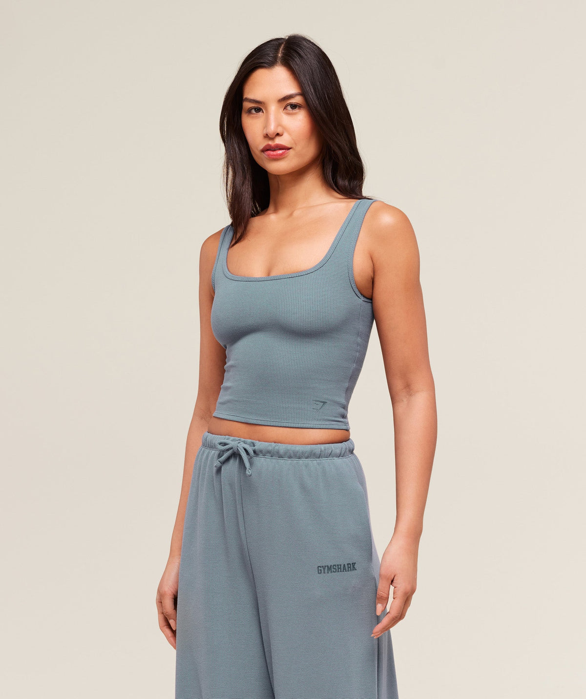 Waffle Cropped Tank